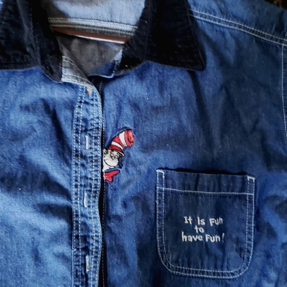 Doctor Seuss Women's Denim Jacket - Picture 1 of 7